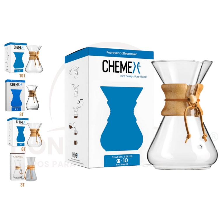 Cafeteras de vidrio classic, Transparente Chemex