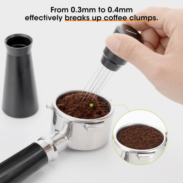 Set de café portátil para camping y viaje con cafetera de vidrio