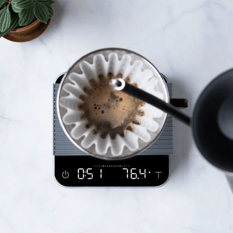 Set de café portátil para camping y viaje con cafetera de vidrio