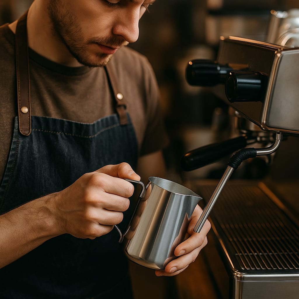 Set de café portátil para camping y viaje con cafetera de vidrio