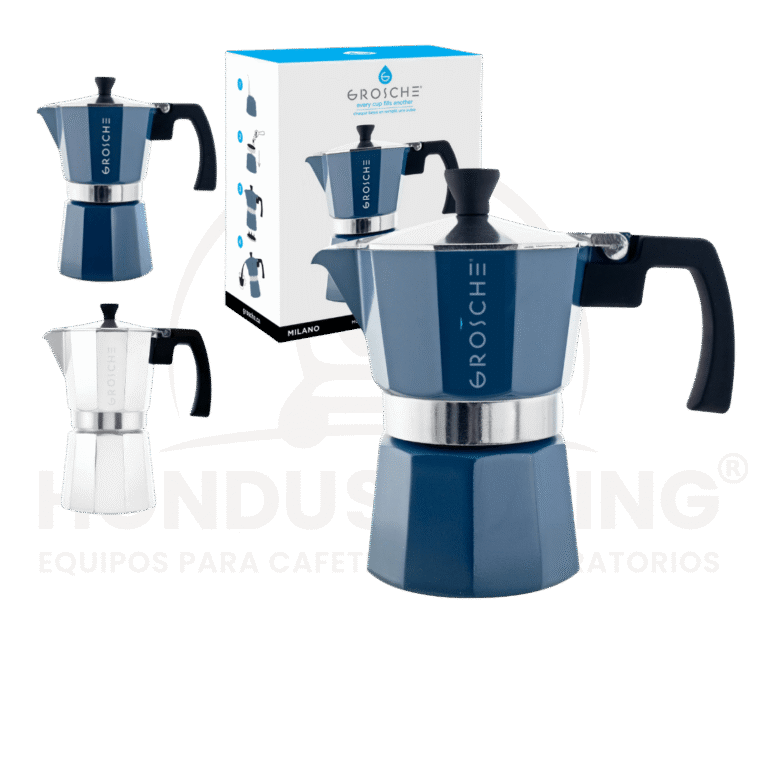 Cafetera GROSCHE Milano 6 Tazas – Moka Italiana de Aluminio | Espresso