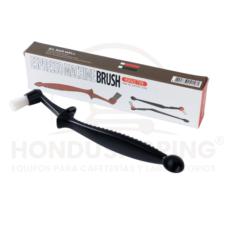 Cepillo de Limpieza Profesional para Cafetera Espresso con Cuchara Integrada