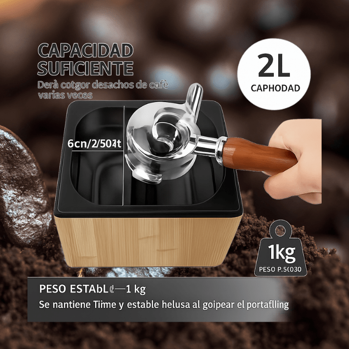 Set de café portátil para camping y viaje con cafetera de vidrio