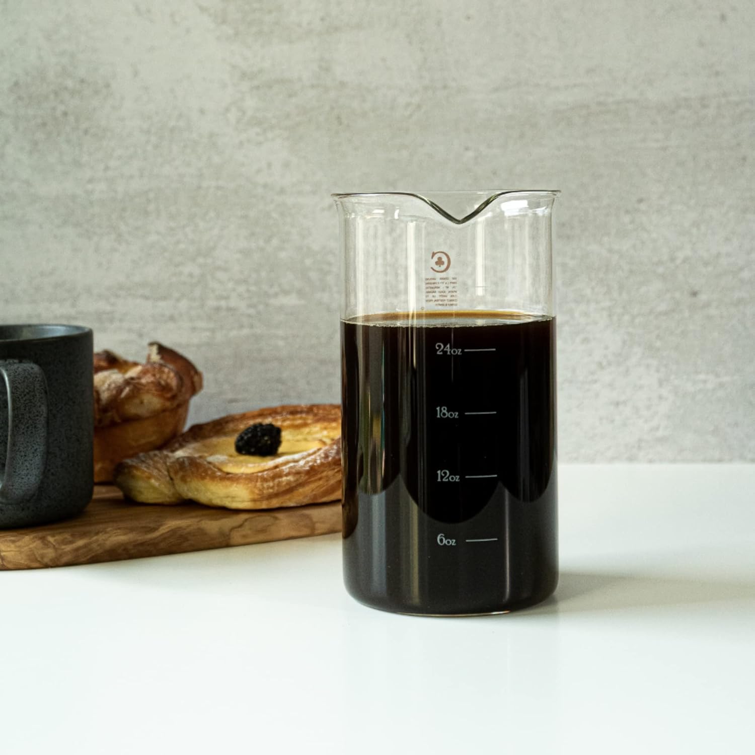 Set de café portátil para camping y viaje con cafetera de vidrio