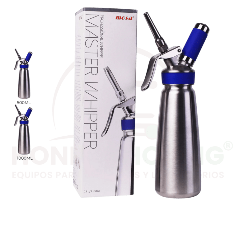 Dispensasdor de crema chantilly 500ml y 1000ml MOSA.